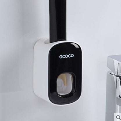 Wall-Mounted Automatic Toothpaste Dispenser and Holder