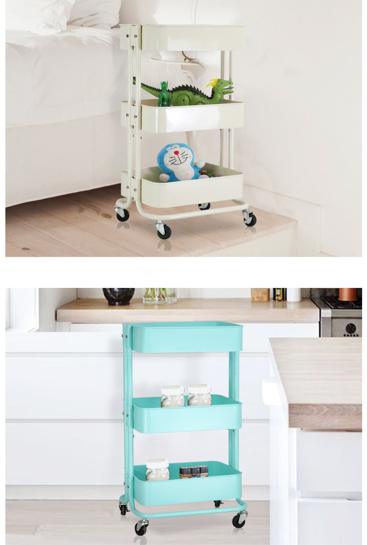 Large Steel Kitchen Storage Trolley