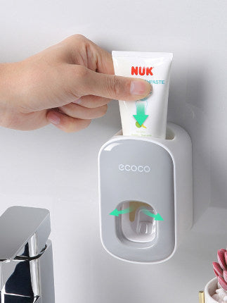 Wall-Mounted Automatic Toothpaste Dispenser and Holder