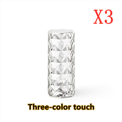 Nordic Crystal Touch Dimming USB Table Lamp