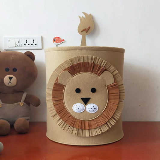 Cute Cartoon Felt Storage Basket for Toys