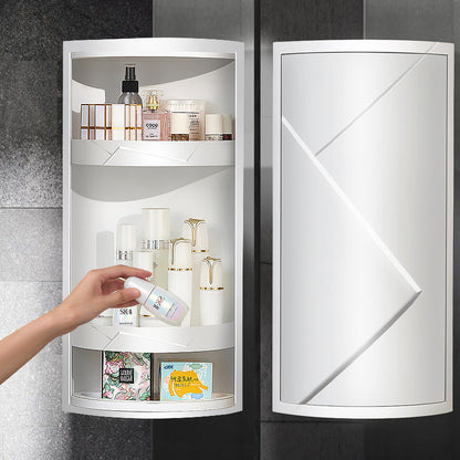 Rotatable Wall-Mounted Bathroom Makeup Organizer