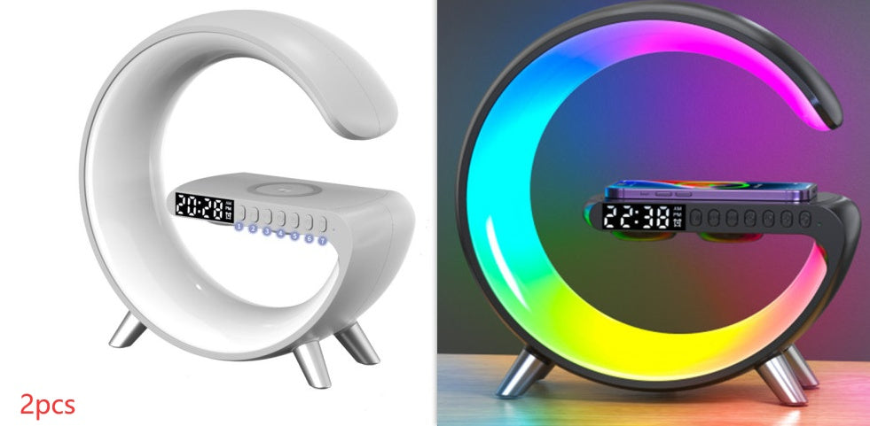 G-Shaped LED Lamp with Bluetooth Speaker