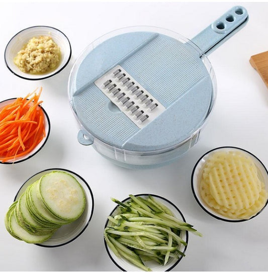 8-in-1 Mandoline Slicer with Strainer