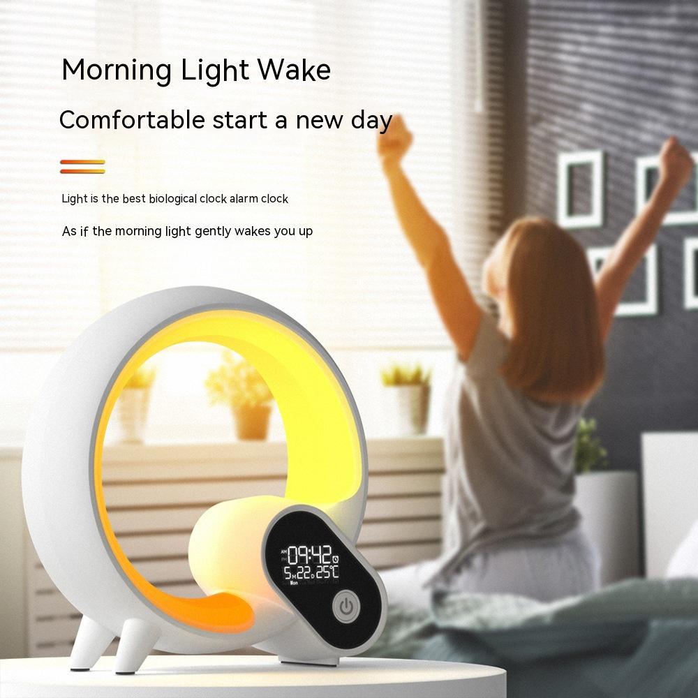 Colorful Sunrise Alarm Clock with Bluetooth Audio