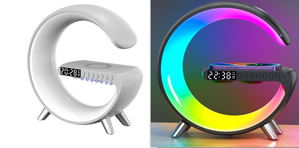 G-Shaped LED Lamp with Bluetooth Speaker