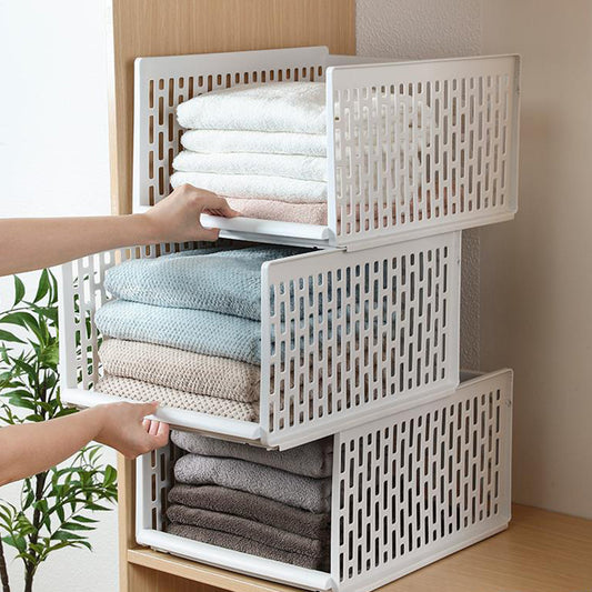 Layered Partition Wardrobe Storage Box