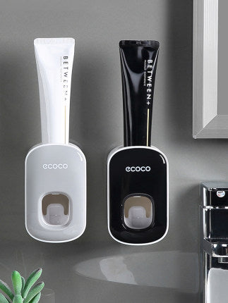 Wall-Mounted Automatic Toothpaste Dispenser and Holder