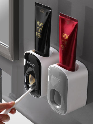 Wall-Mounted Automatic Toothpaste Dispenser and Holder