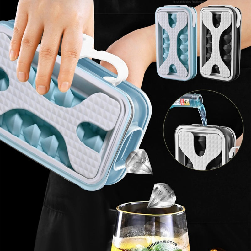 2-in-1 Portable Silicone Ice Ball Maker & Water Bottle