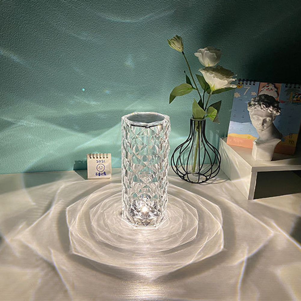 Nordic Crystal Touch Dimming USB Table Lamp