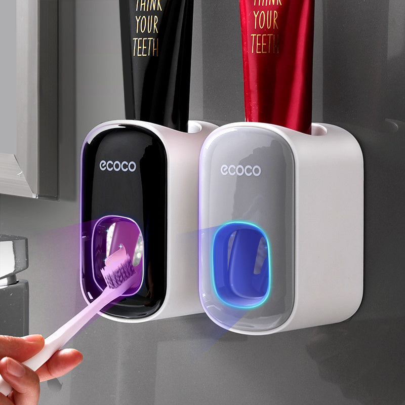 Wall-Mounted Automatic Toothpaste Dispenser and Holder