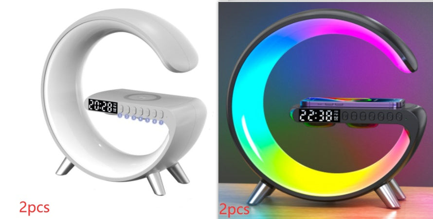 G-Shaped LED Lamp with Bluetooth Speaker