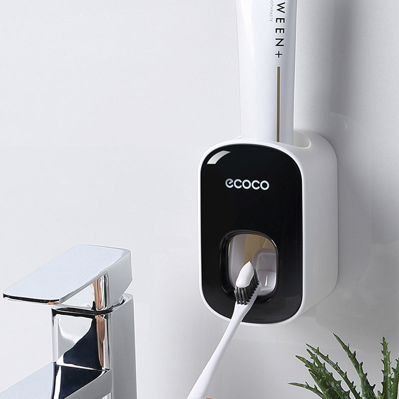 Wall-Mounted Automatic Toothpaste Dispenser and Holder