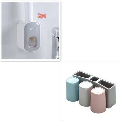 Wall-Mounted Automatic Toothpaste Dispenser and Holder