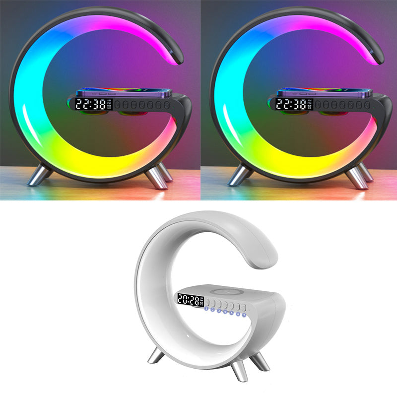 G-Shaped LED Lamp with Bluetooth Speaker