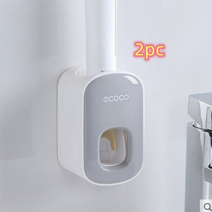 Wall-Mounted Automatic Toothpaste Dispenser and Holder