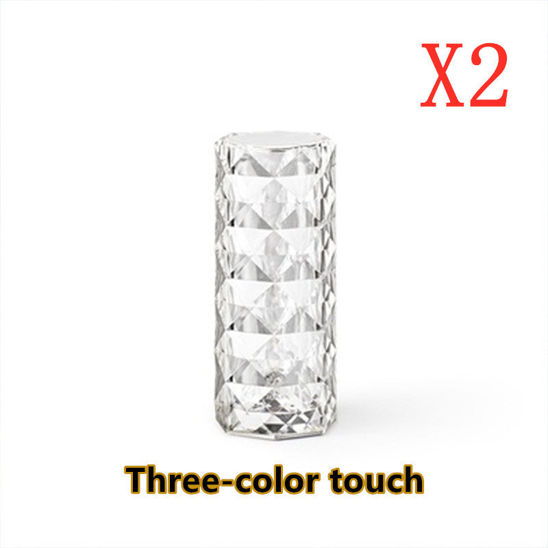 Nordic Crystal Touch Dimming USB Table Lamp